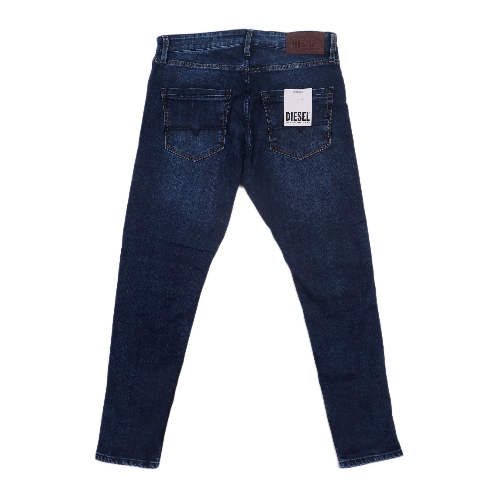 DIESEL Prismatic Azure Tailored Slim Fit Distressed Denim Jeans