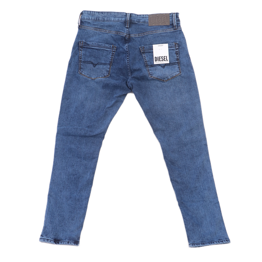 DIESEL Prismatic Azure Tailored Slim Fit Distressed Denim Jeans