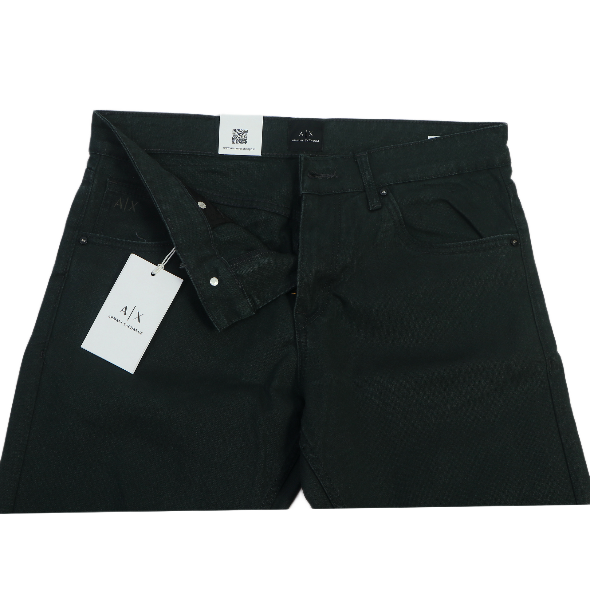 A|X Opulent Juniper Smoke Tailored Slim Fit Stretch Denim Jeans