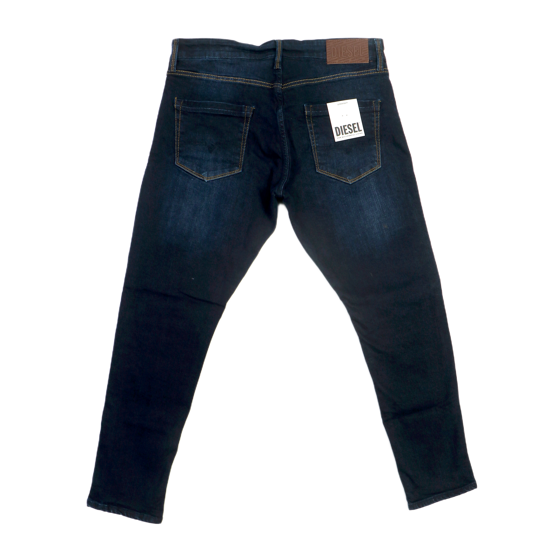 DIESEL Opulent Indigo Tailored Slim Fit Distressed Denim Jeans