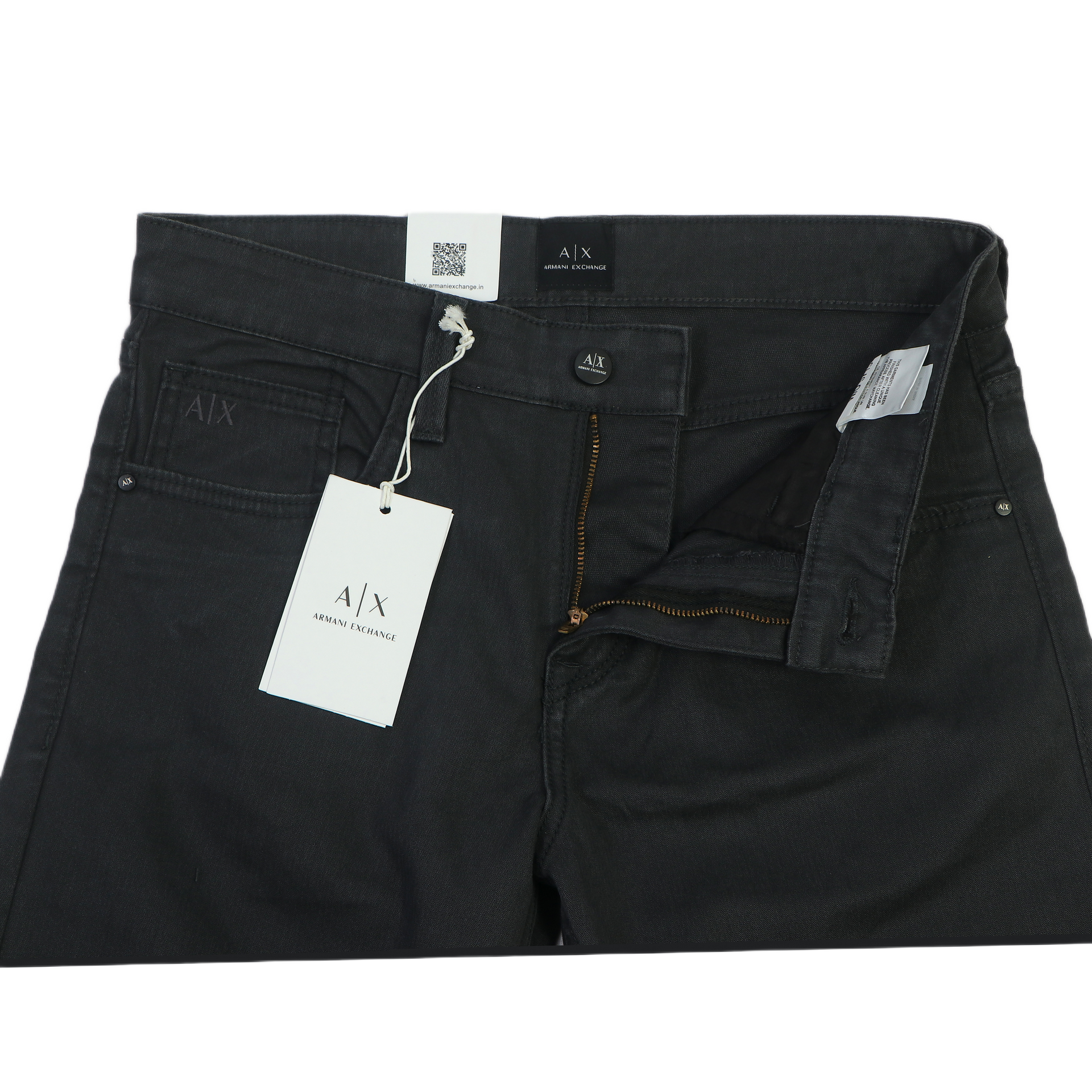 A|X Prismatic Charcoal Slim Fit Denim Trousers