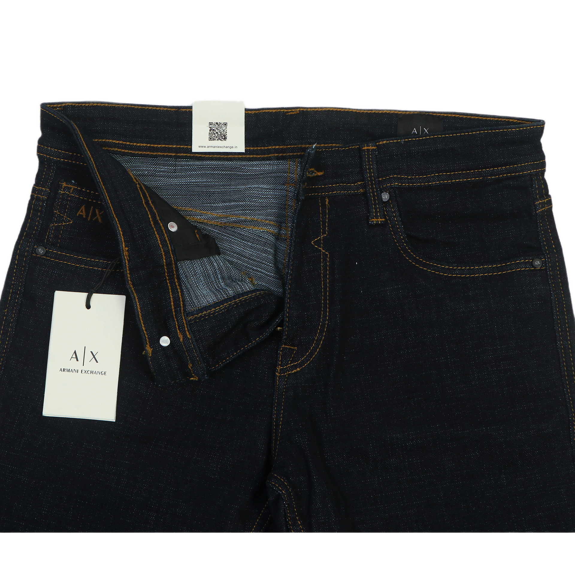 A|X Opulent Lapis Aurora Slim Fit Denim Jeans