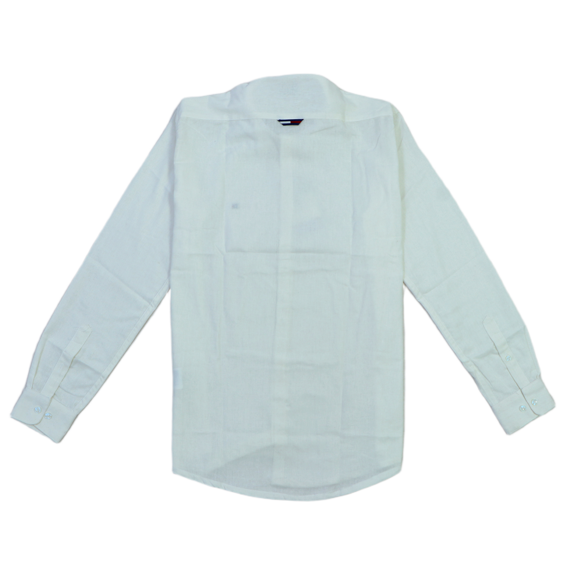 TOMMY JEANS Prismatic Lapis Aurora Relaxed Fit Long Sleeve Linen Shirt