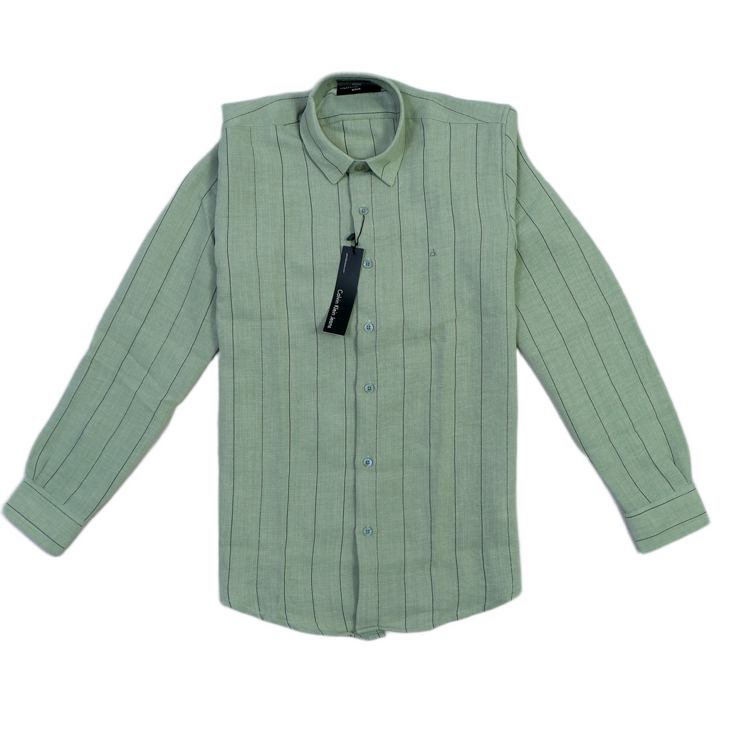 CALVIN KLEIN JEANS Astral Fern Tailored Fit Long Sleeve Button-Up Shirt