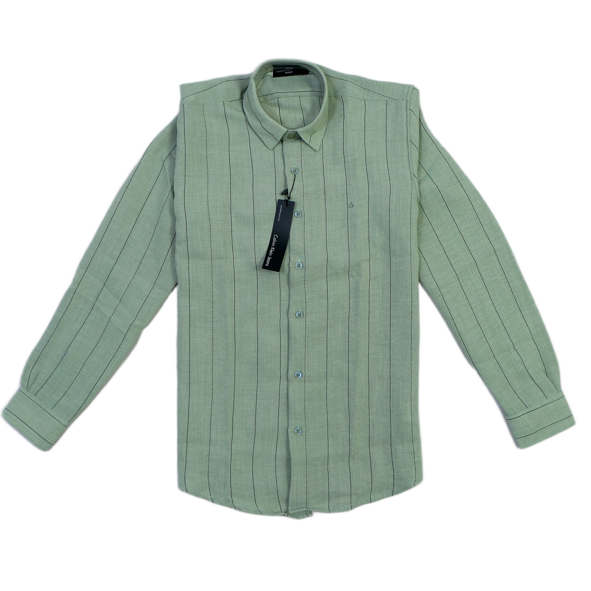 CALVIN KLEIN JEANS Astral Fern Tailored Fit Long Sleeve Button-Up Shirt