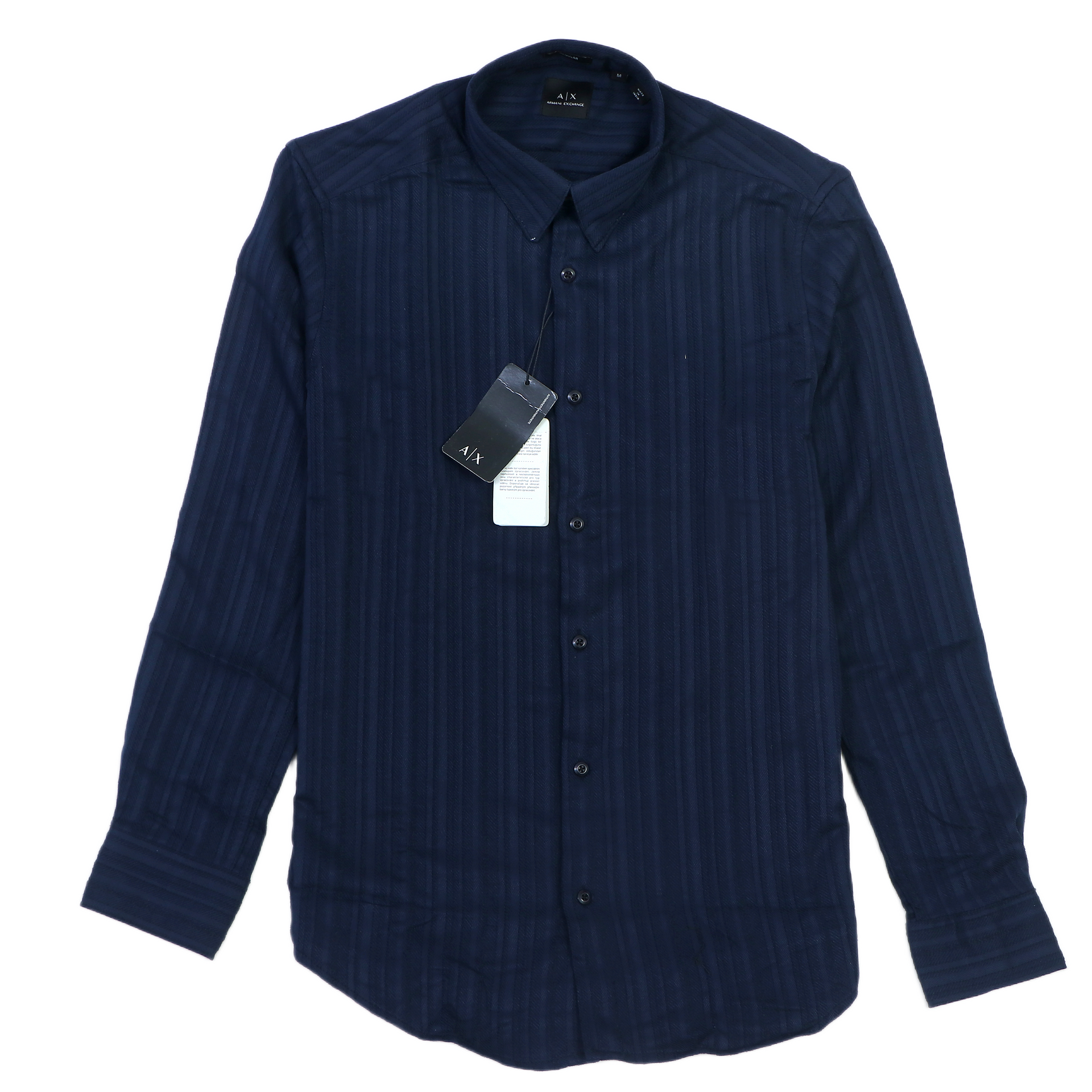 A|X Opulent Azurite Gleam Classic Fit Long Sleeve Button-Up Shirt
