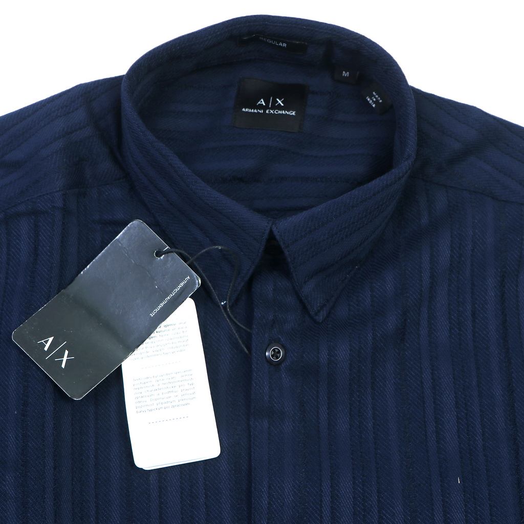 A|X Opulent Azurite Gleam Classic Fit Long Sleeve Button-Up Shirt