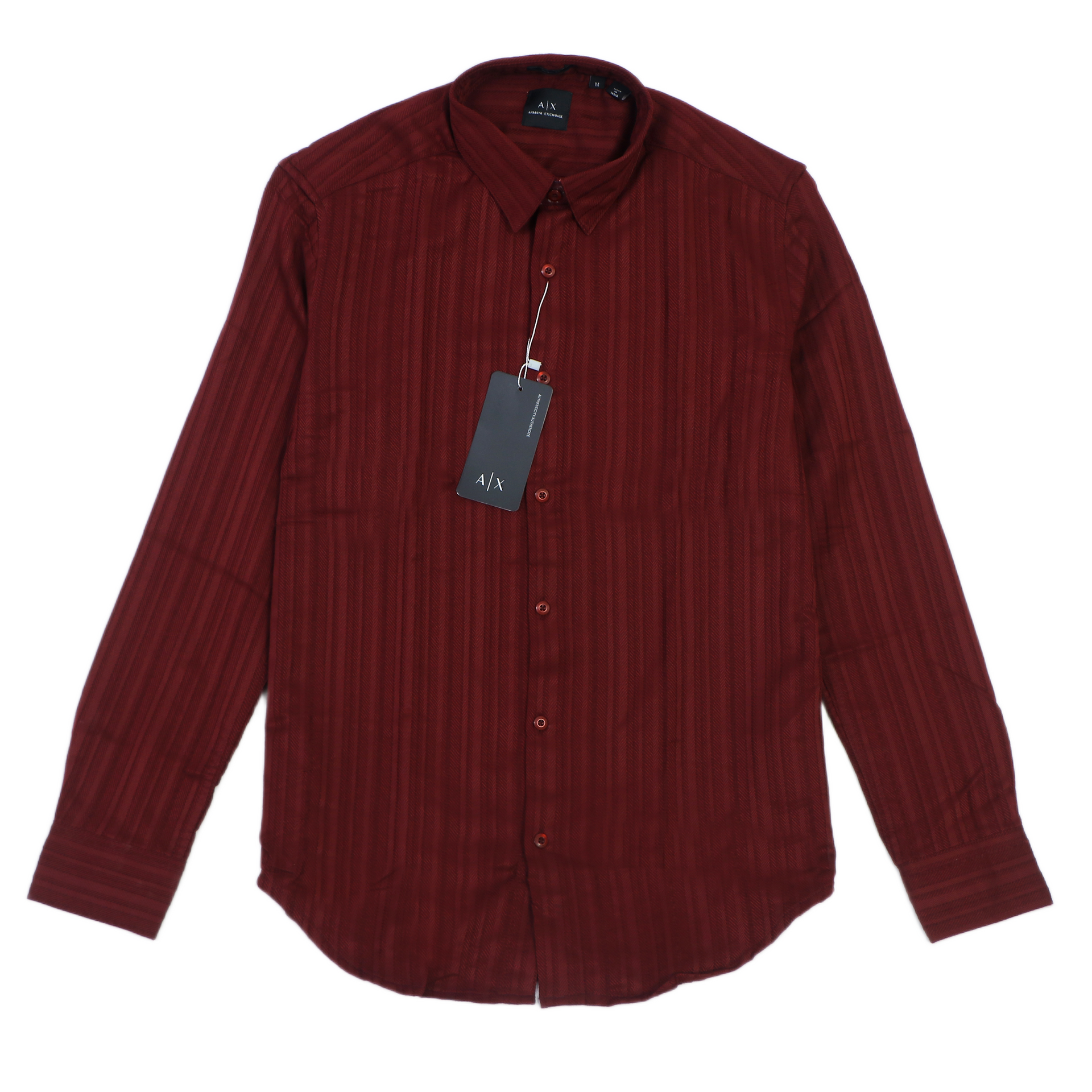 ARMANI EXCHANGE Opulent Lapis Aurora Slim Fit Long Sleeve Shirt