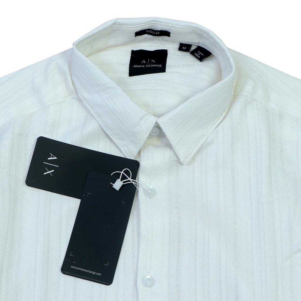 ARMANI EXCHANGE Prismatic Pearl Slim Fit Long Sleeve Shirt