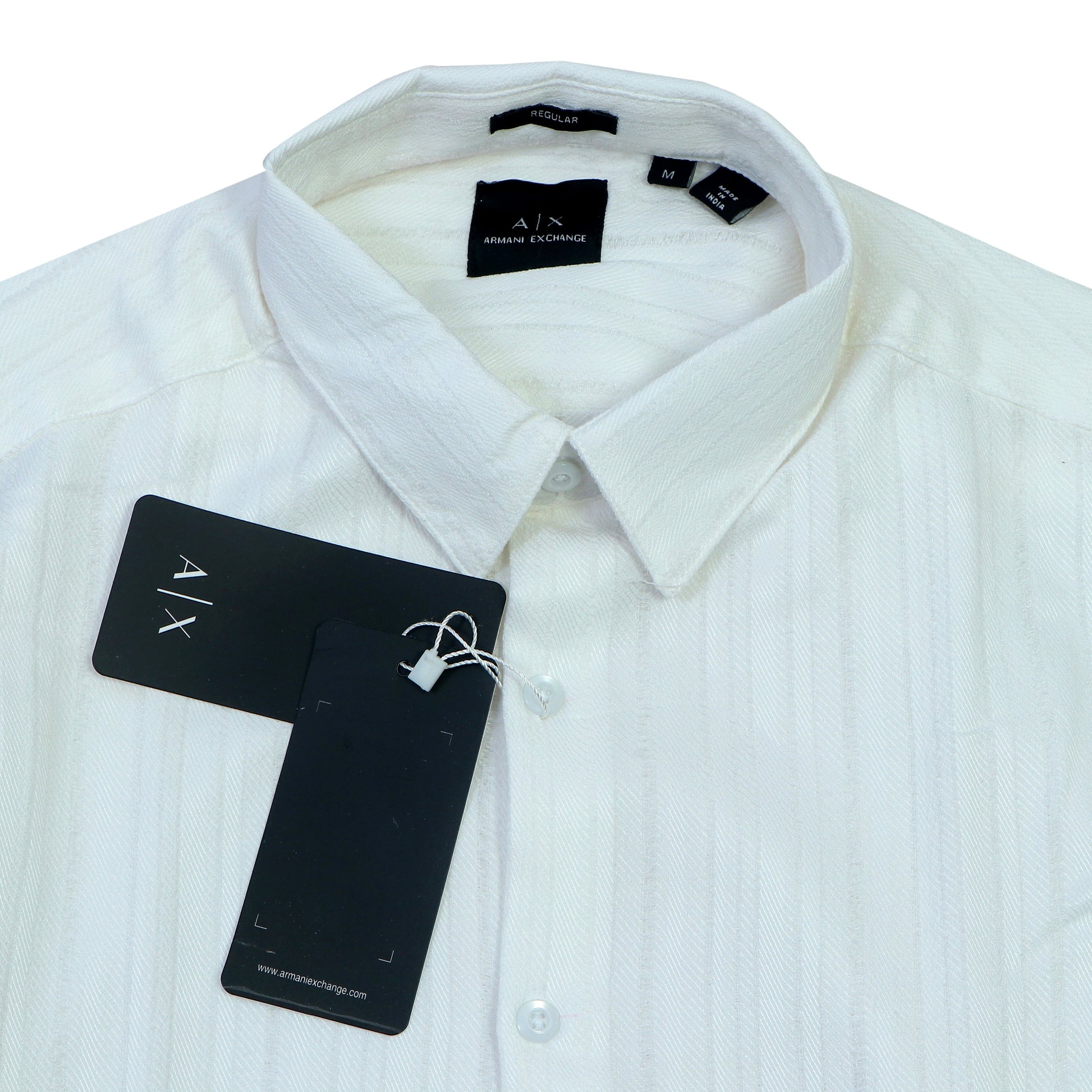 ARMANI EXCHANGE Prismatic Pearl Slim Fit Long Sleeve Shirt