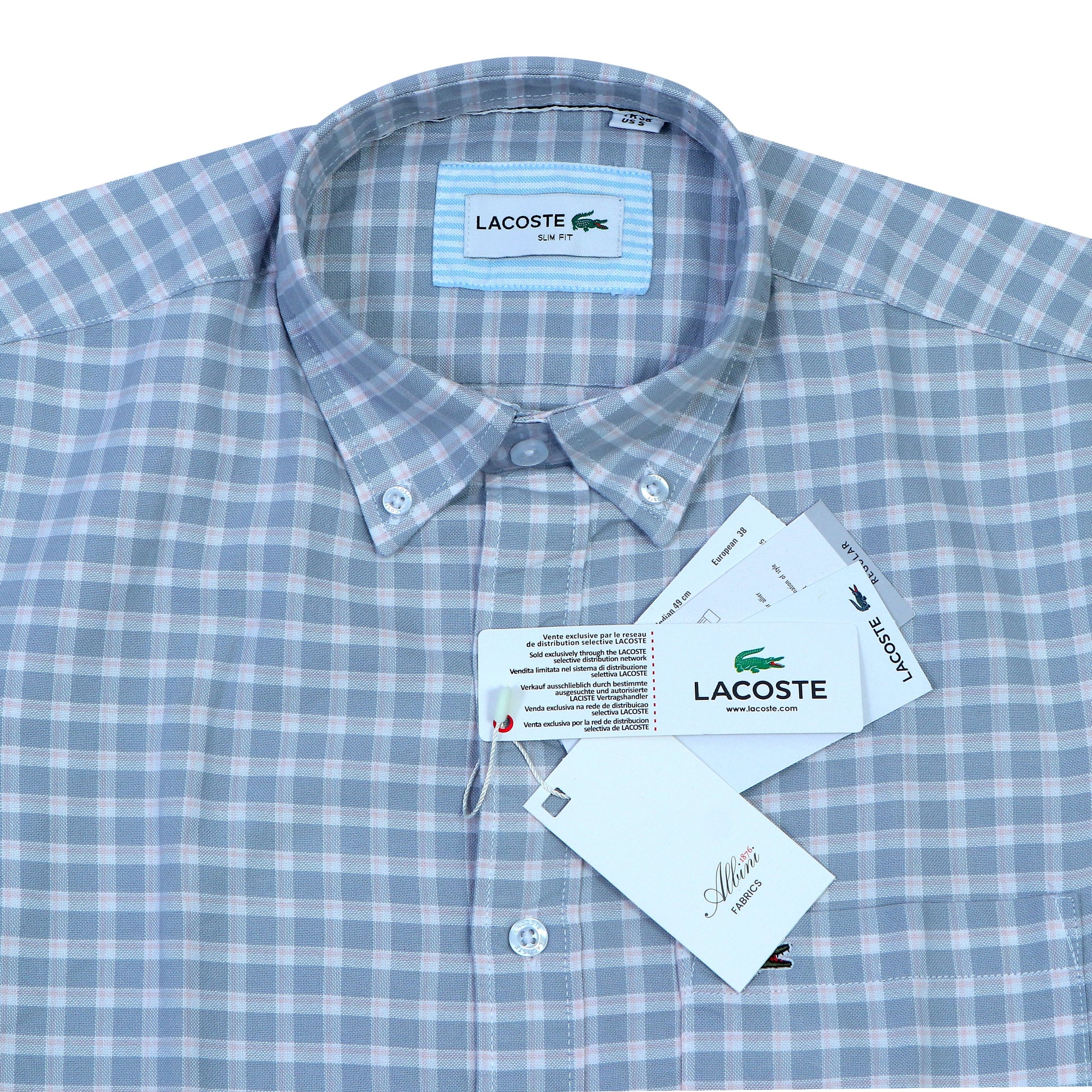 LACOSTE Prismatic Azure Classic Fit Long Sleeve Shirt