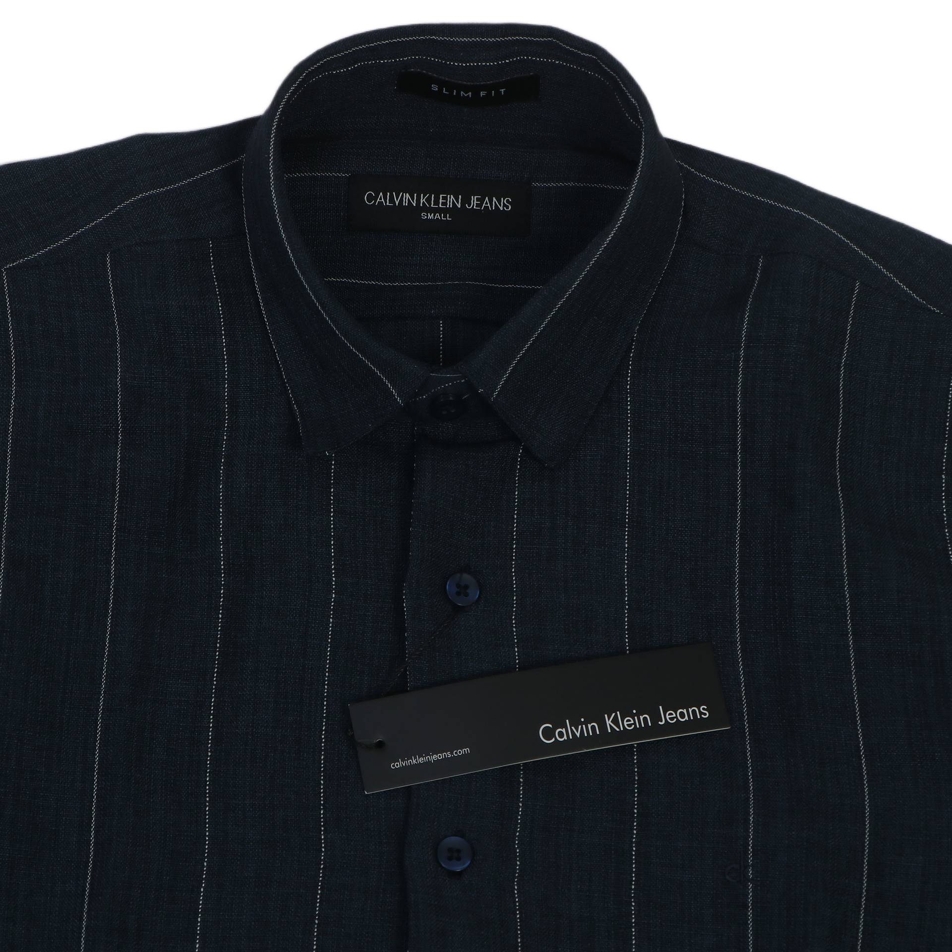 CALVIN KLEIN Prismatic Onyx Whisper Tailored Fit Long Sleeve Button-Up Shirt