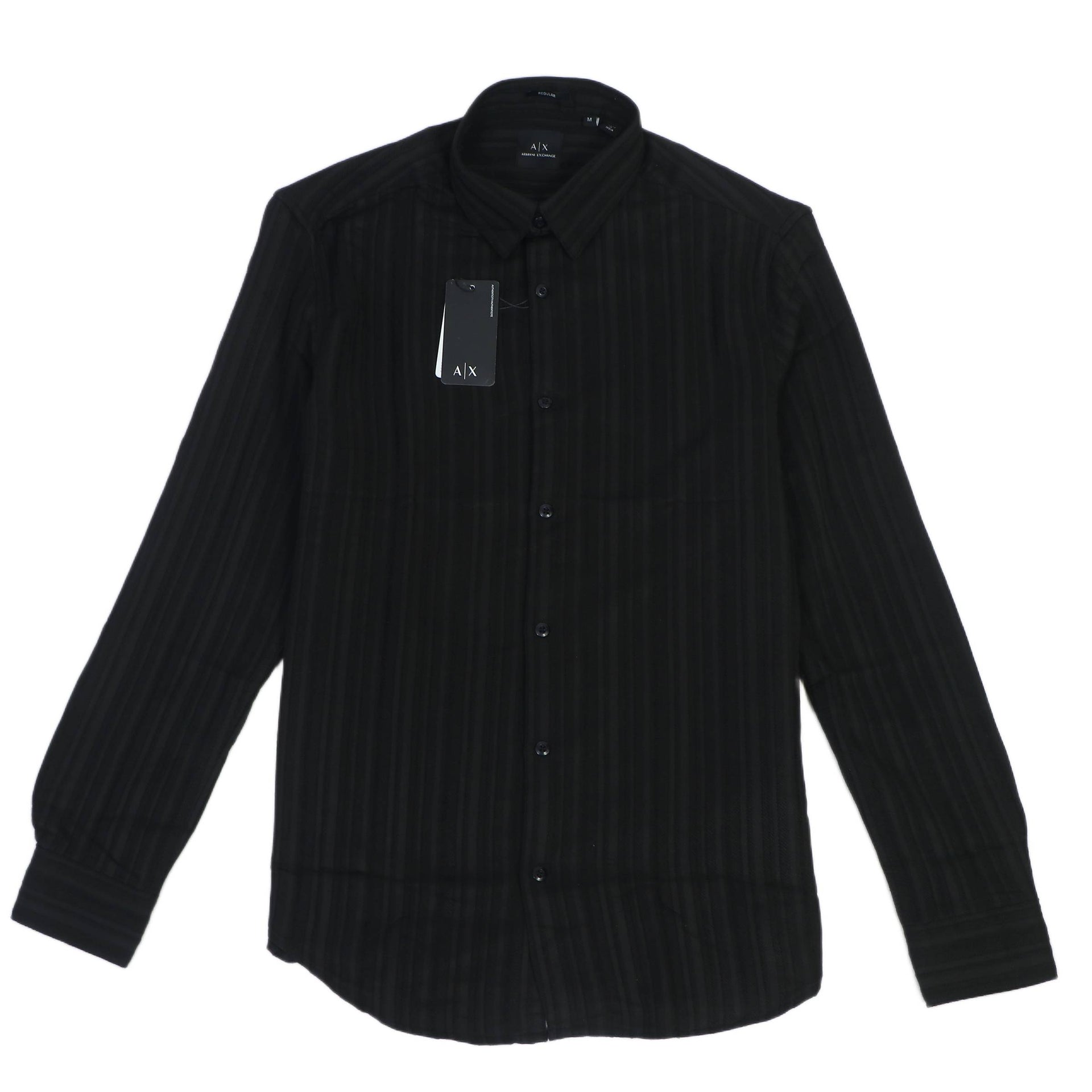 A|X Nebulous Onyx Whisper Tailored Fit Long Sleeve Button-Up Shirt