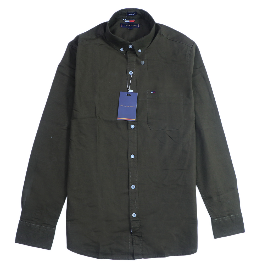 TOMMY HILFIGER Mystic Forest Classic Fit Long Sleeve Button-Down Shirt