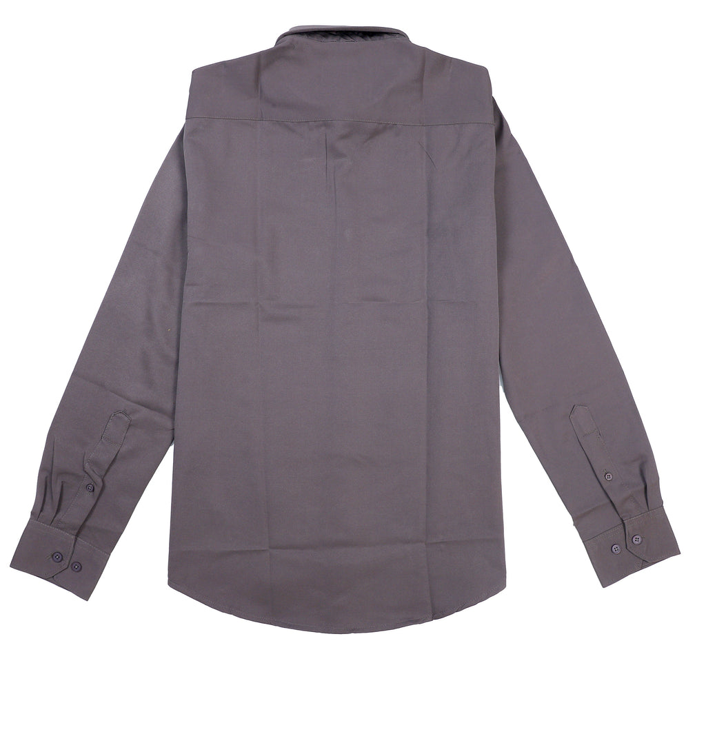 A|X Modern Fit Button-Up Shirt in Slate Grey