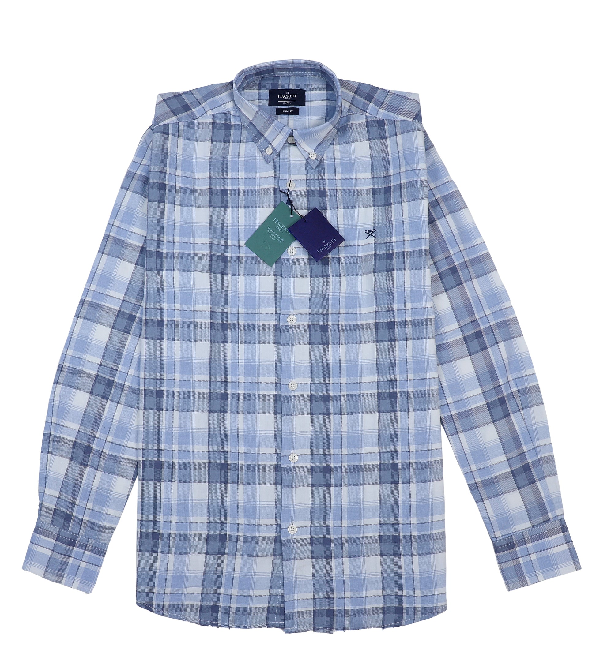 Hackett Classic Fit Blue Check Shirt