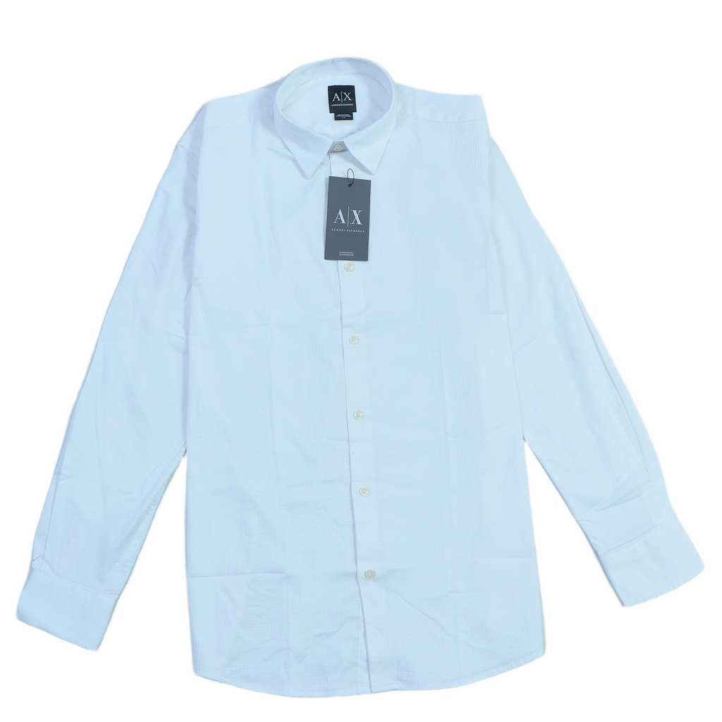 ARMANI EXCHANGE Serene Opal Tailored Fit Long Sleeve Button-Up Shirt