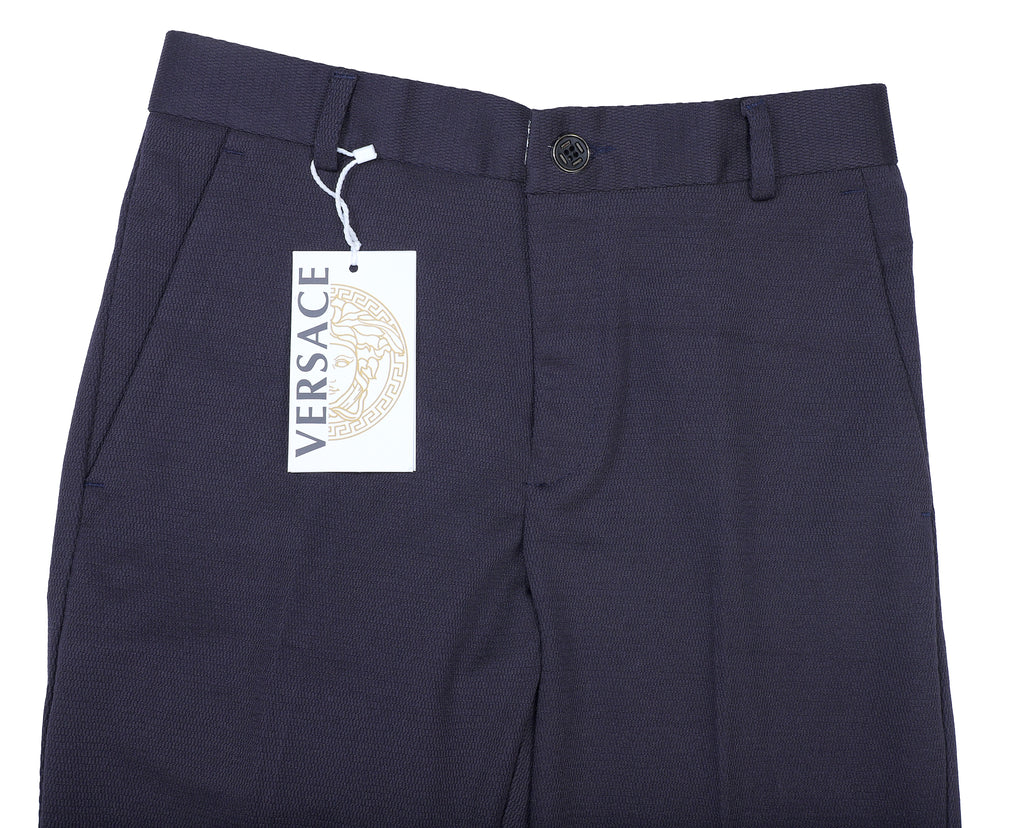 VERSACE Tailored Navy Dress Pants