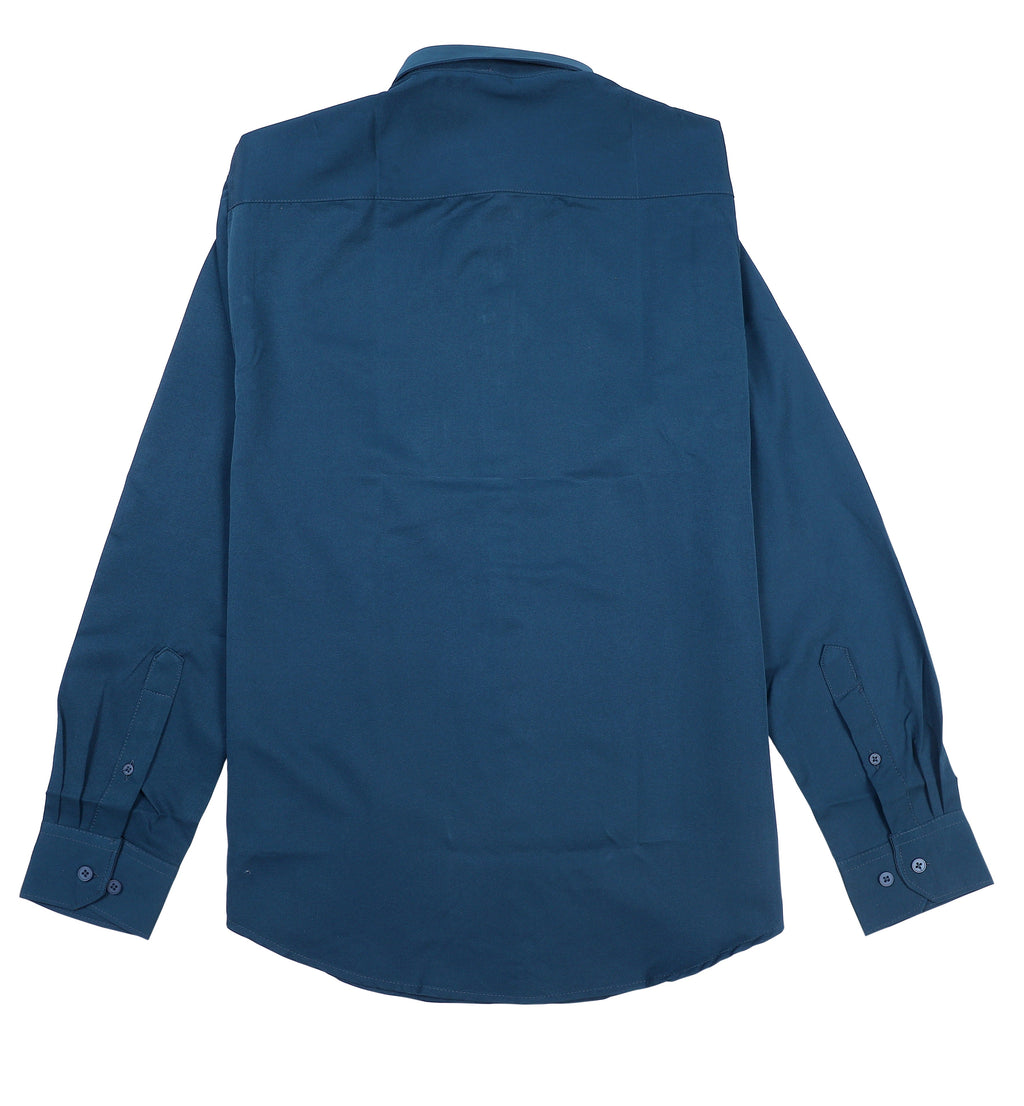 A|X Classic Fit Long Sleeve Shirt in Deep Teal