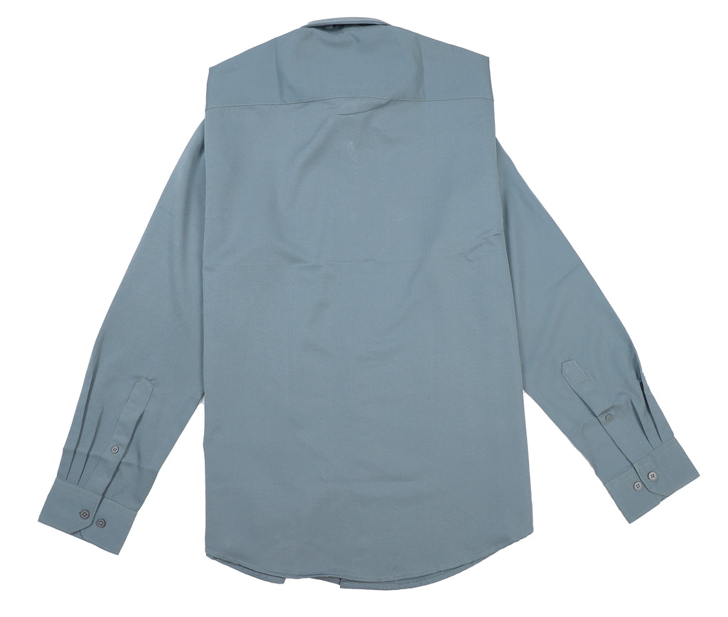 A|X Classic Fit Long Sleeve Button-Up Shirt in Dusty Blue
