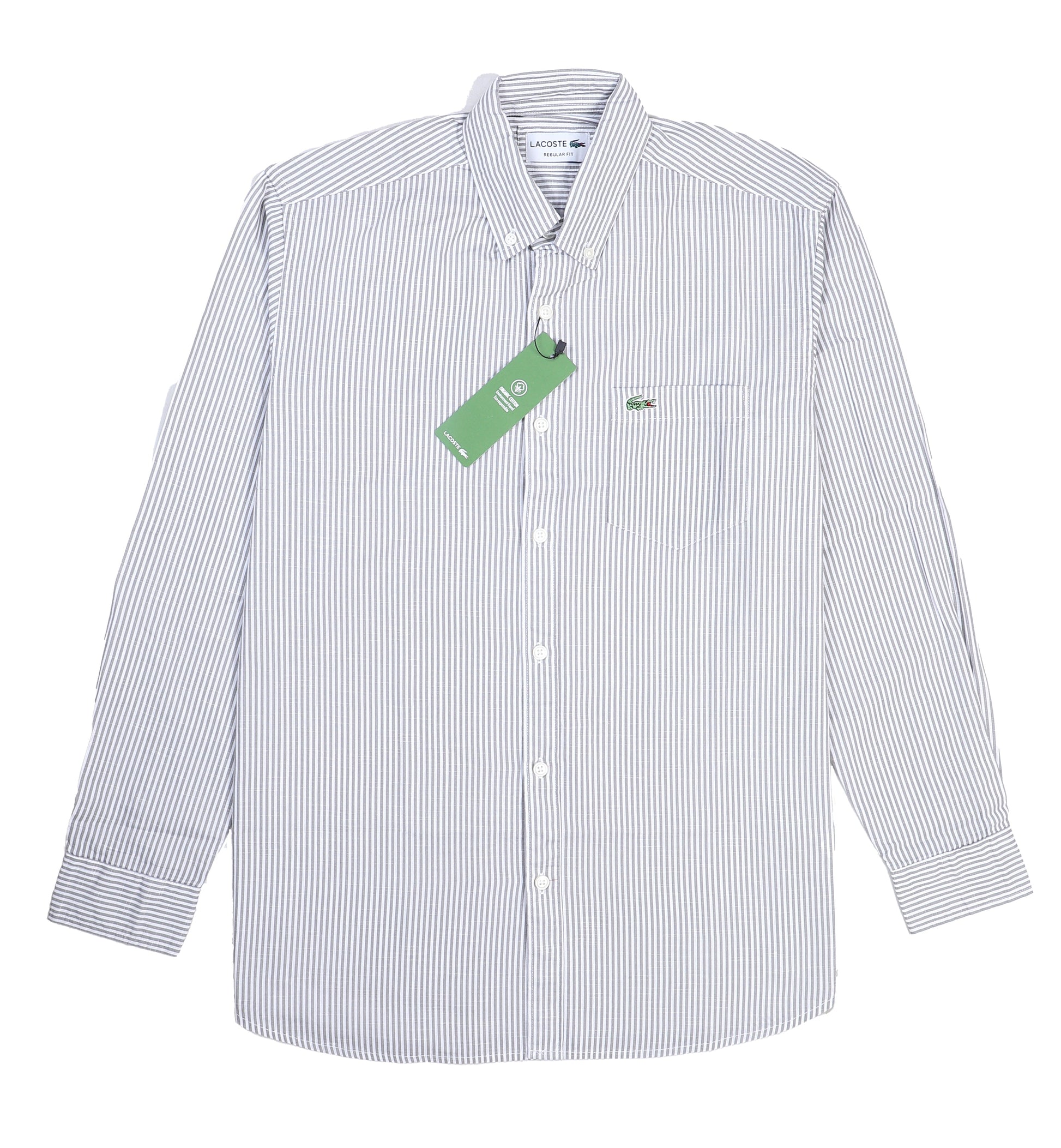 Lacoste Classic Striped Button-Up Shirt