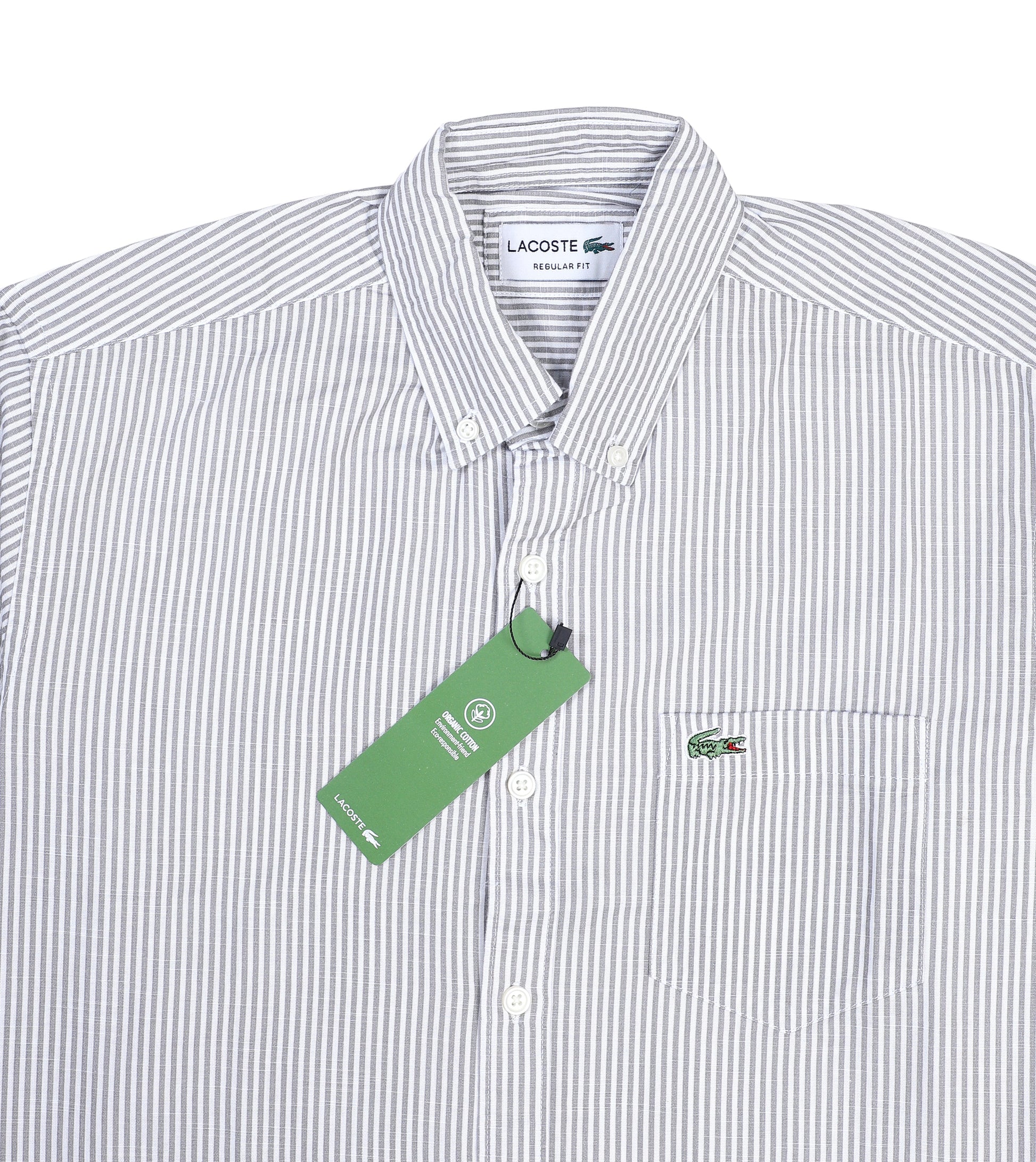 Lacoste Classic Striped Button-Up Shirt