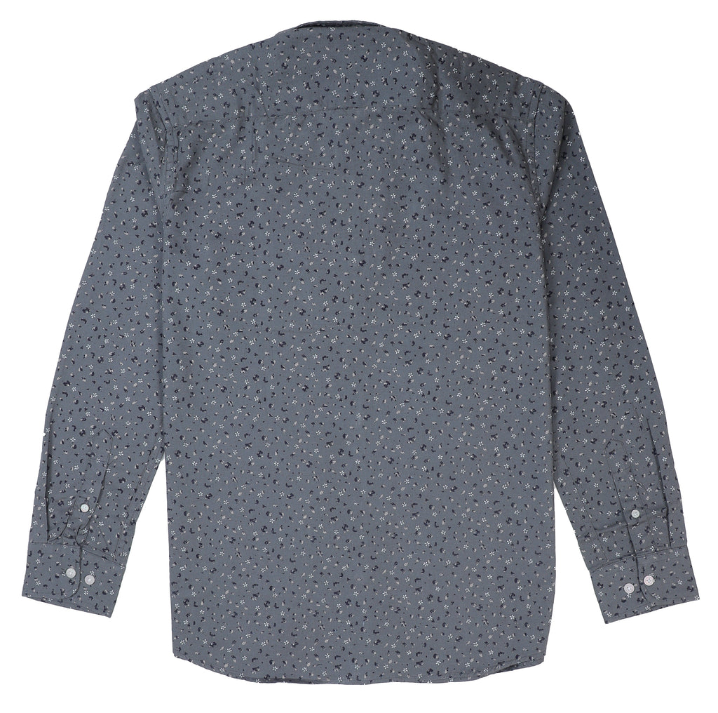 TOMMY HILFIGER Stormy Slate Tailored Fit Long Sleeve Button-Up Shirt