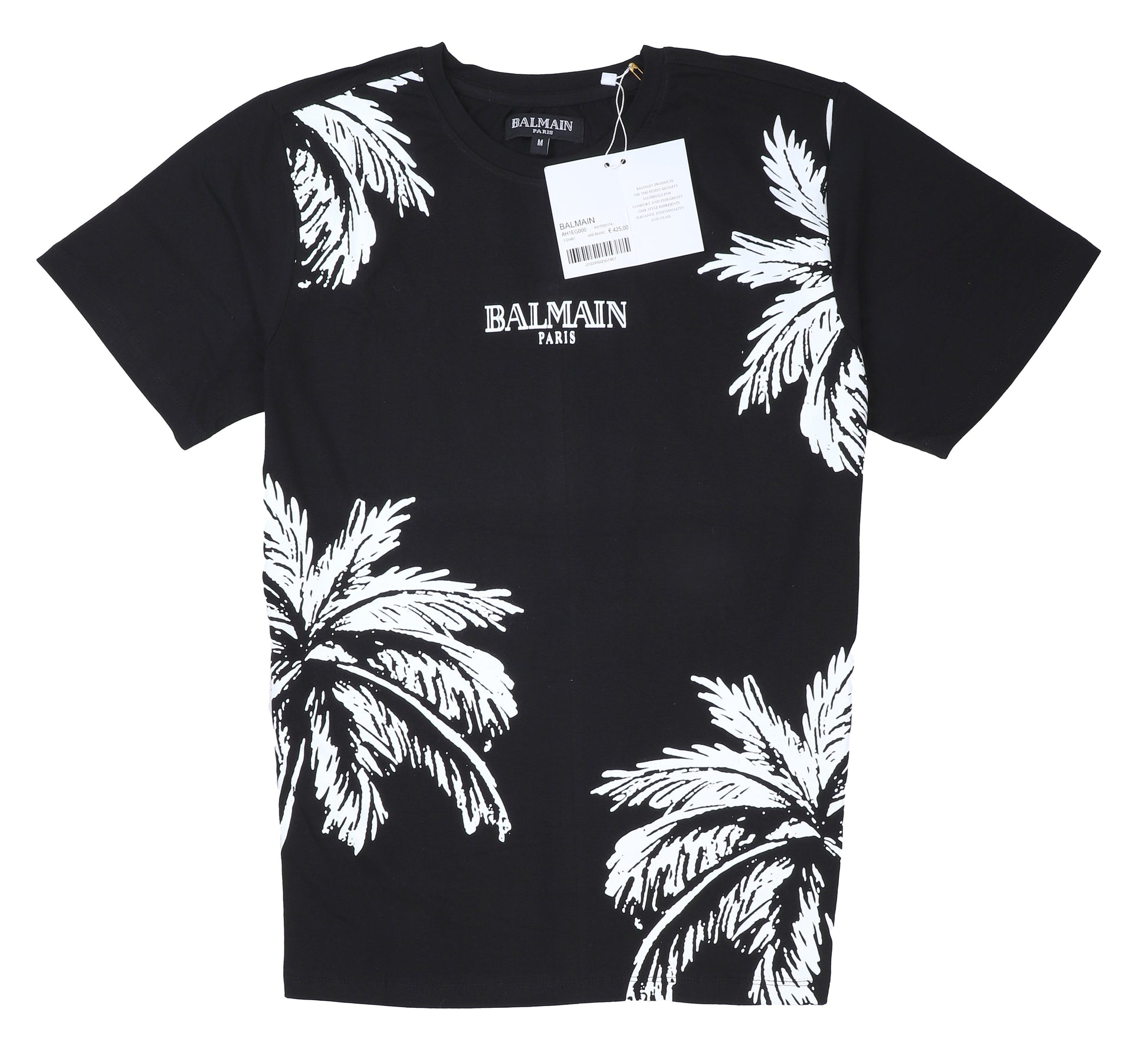 BALMAIN Midnight Onyx Relaxed Fit Short Sleeve T-Shirt