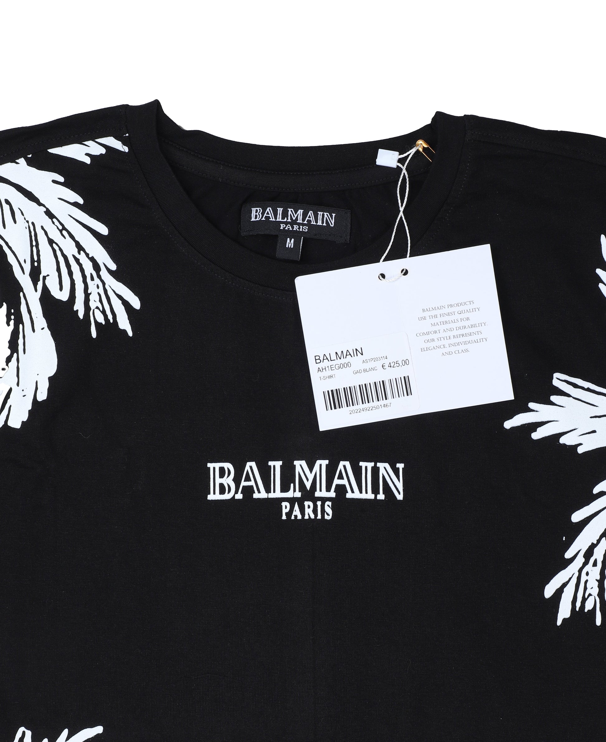 BALMAIN Midnight Onyx Relaxed Fit Short Sleeve T-Shirt