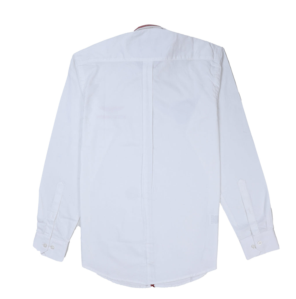 HACKETT Opalescent Ivory Classic Fit Long Sleeve Dress Shirt