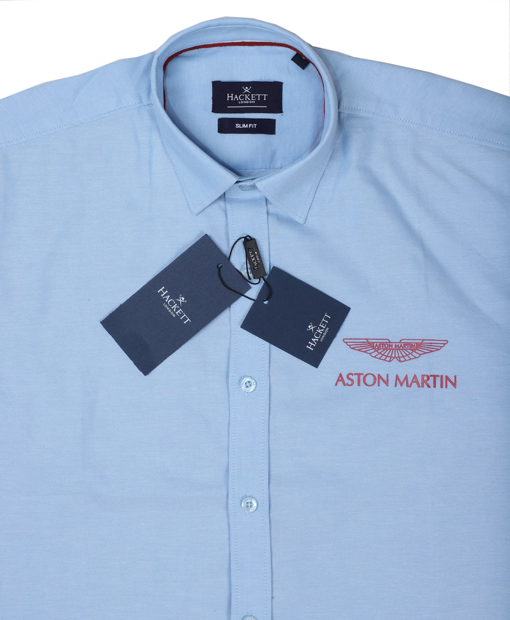 HACKETT LONDON Whispering Teal Tailored Fit Long Sleeve Button-Up Shirt