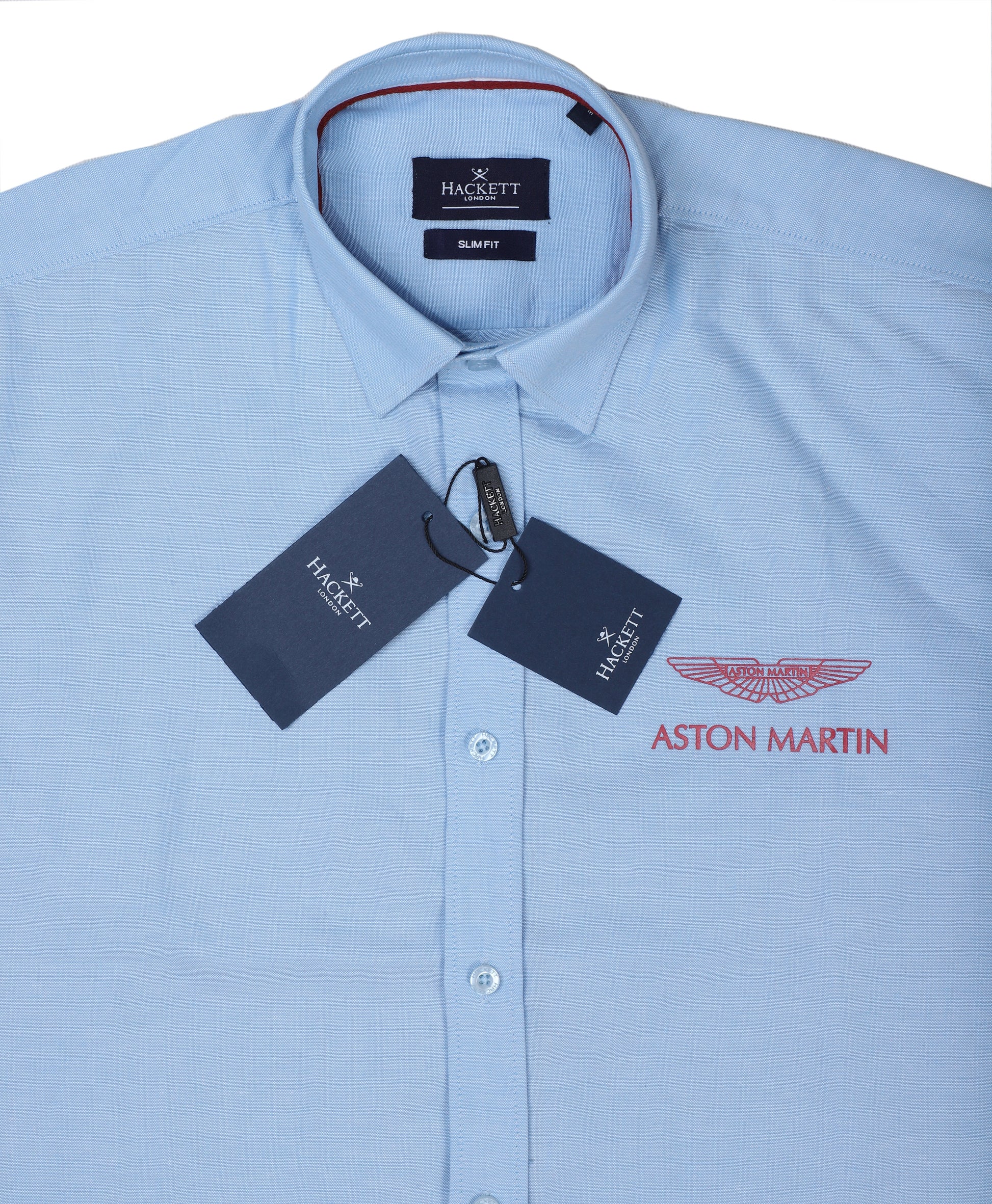 HACKETT LONDON Whispering Teal Tailored Fit Long Sleeve Button-Up Shirt