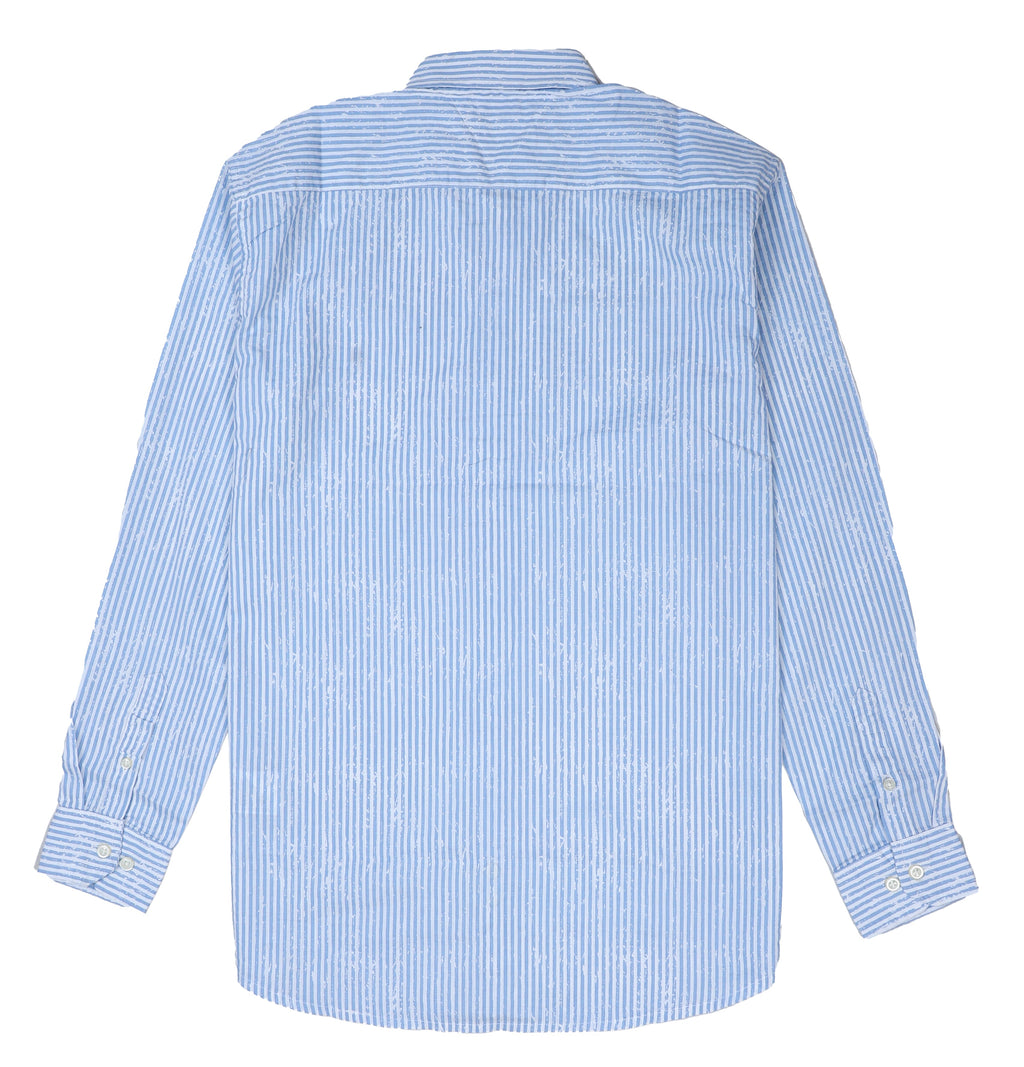 TOMMY HILFIGER Cerulean Mist Tailored Fit Long Sleeve Button-Up Shirt