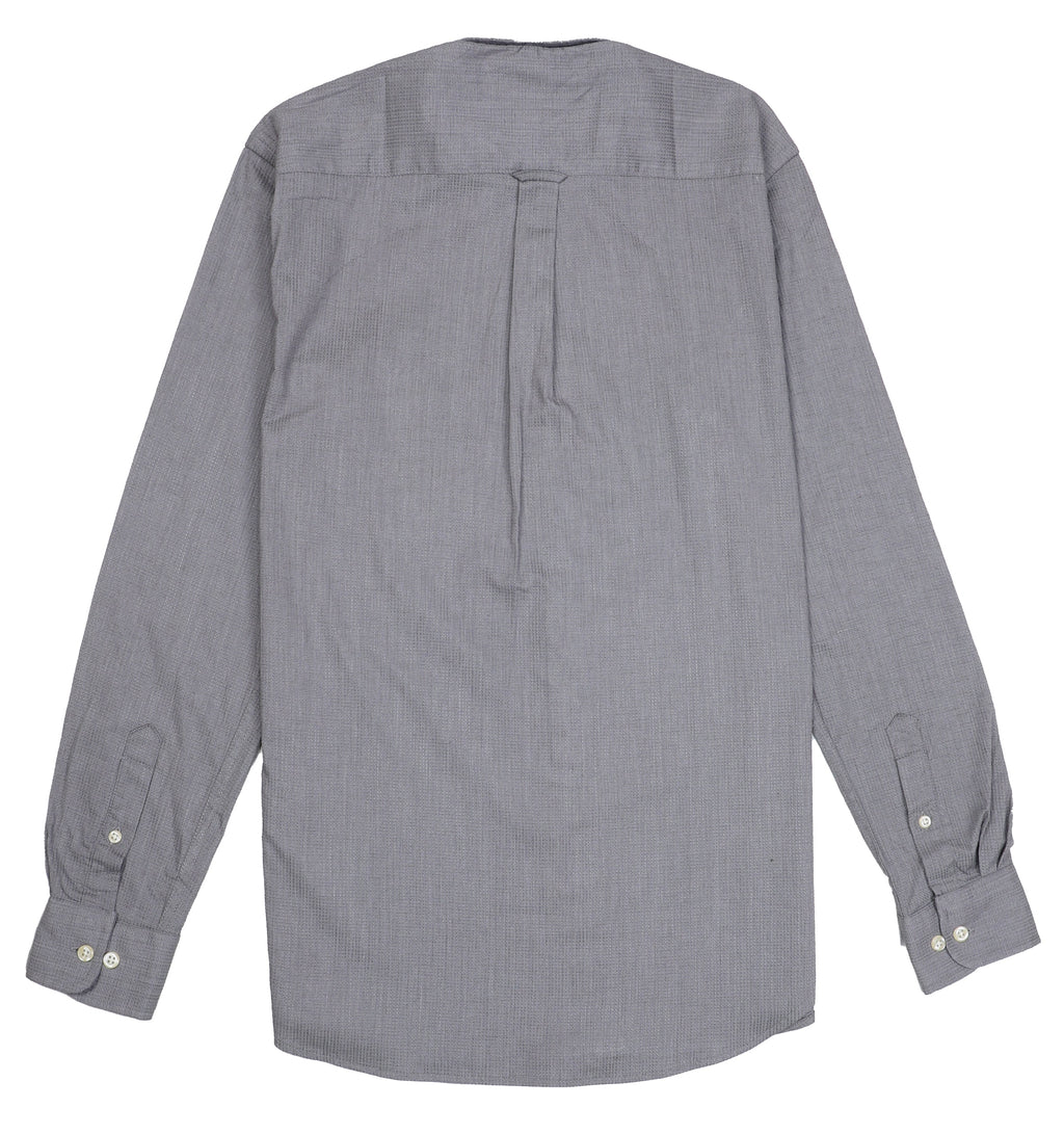 GANT Misty Charcoal Tailored Fit Long Sleeve Button-Up Shirt
