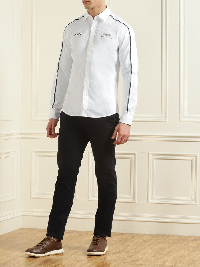 Hackett London Aston Martin Dapper White Performance Shirt
