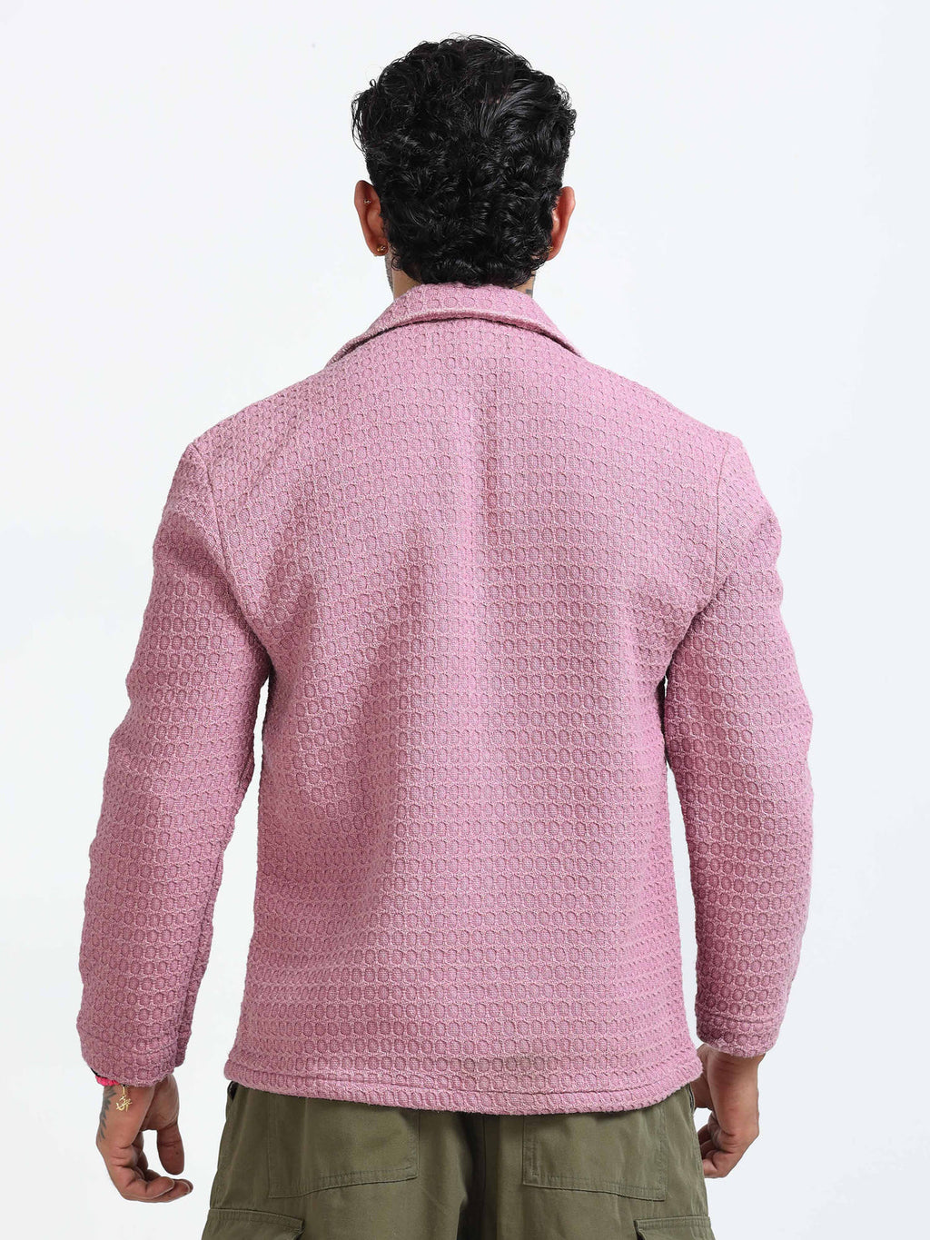 Italian Colony Cozy Blush Textured Shacket