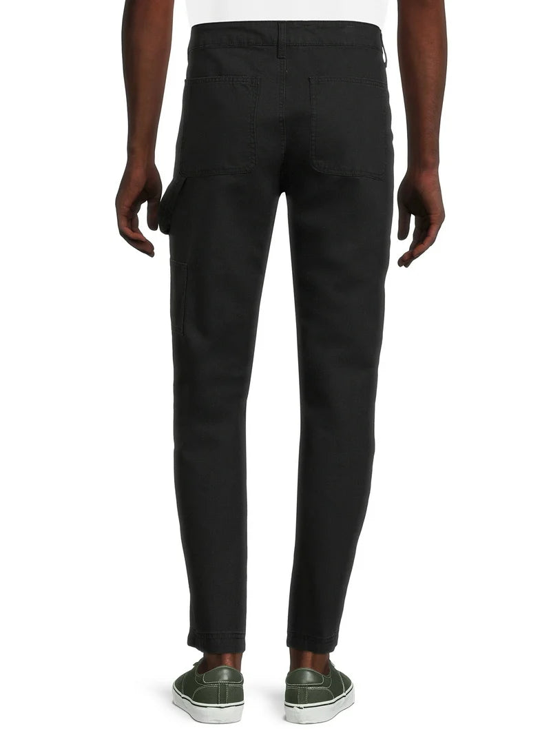 No Boundries Urban Chic Carpenter Pants in Midnight Black