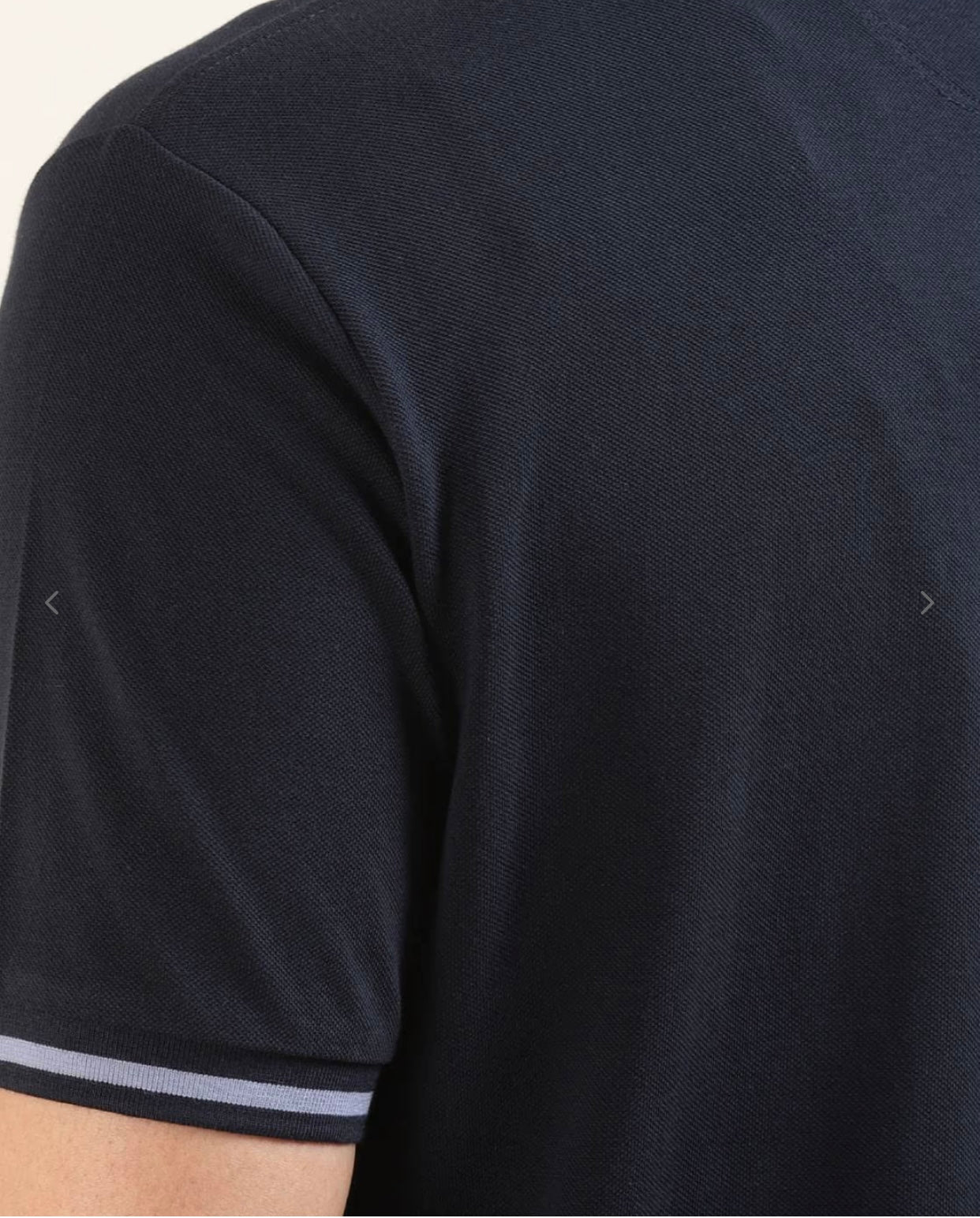 HACKETT London Elegant Navy Polo with Chic Contrast Trim