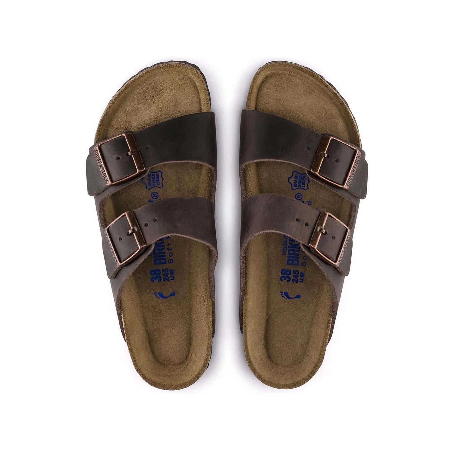 Birkenstock Classic Dark Chocolate Leather Arizona Sandals