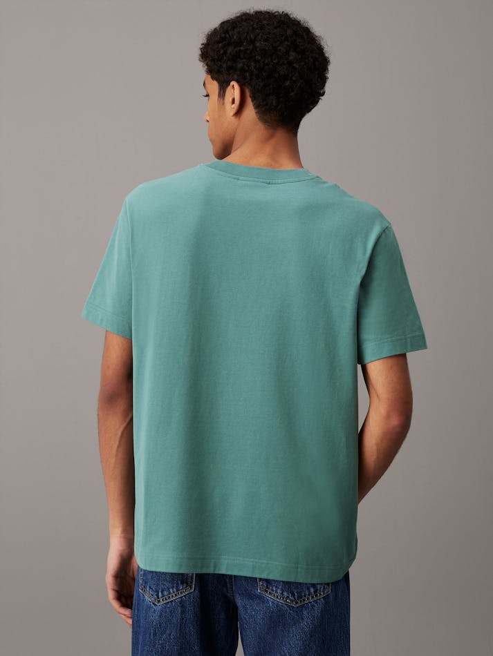 CALVIN KLEIN Serene Aqua Classic Fit Short Sleeve T-Shirt