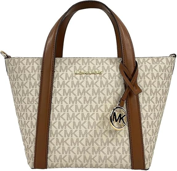 MICHAEL KORS Whispering Sand Luxe Logo Mini Tote Bag