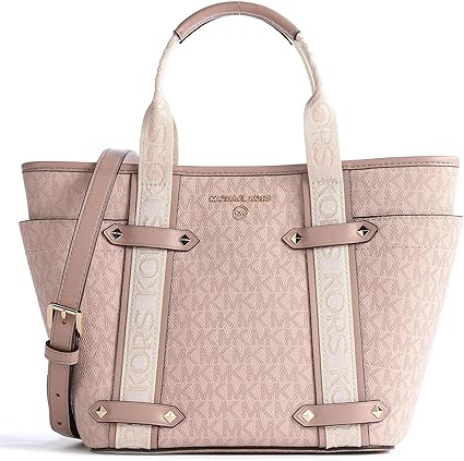 MICHAEL KORS Serene Blush Elegant Signature Tote Bag