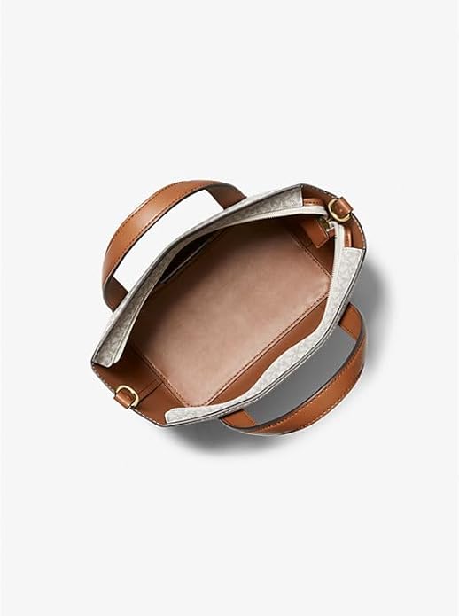 MICHAEL KORS Whispering Sand Luxe Logo Mini Tote Bag