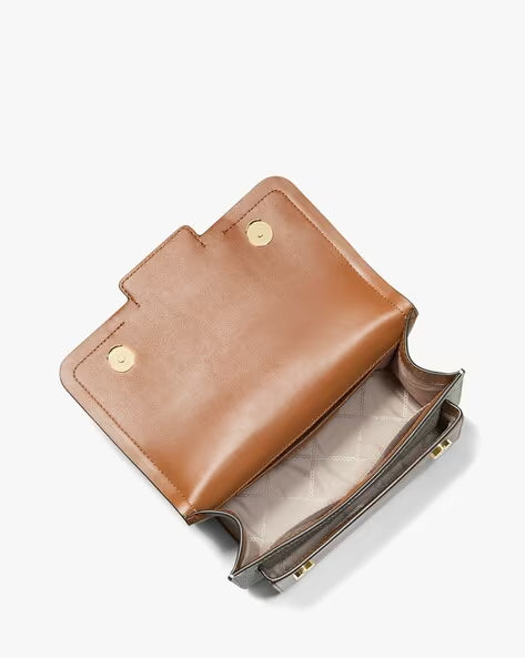 MICHAEL KORS Whispering Almond Luxe Signature Crossbody Bag