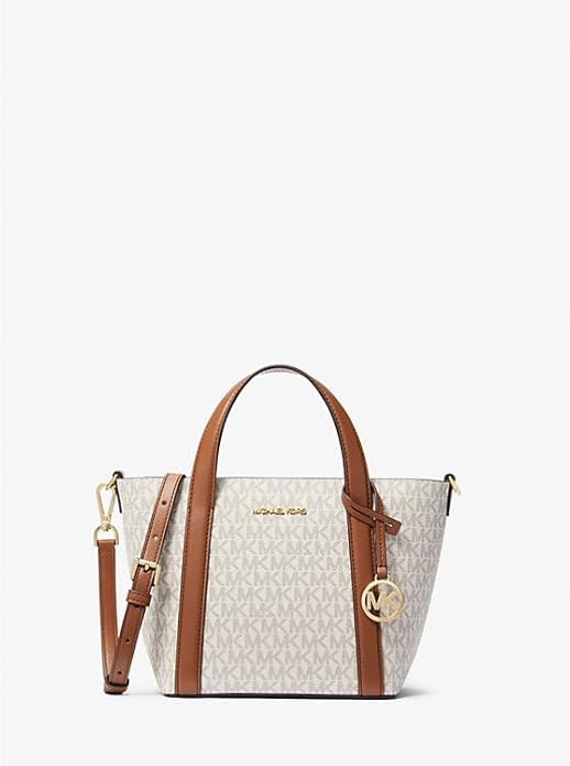 MICHAEL KORS Whispering Sand Luxe Logo Mini Tote Bag