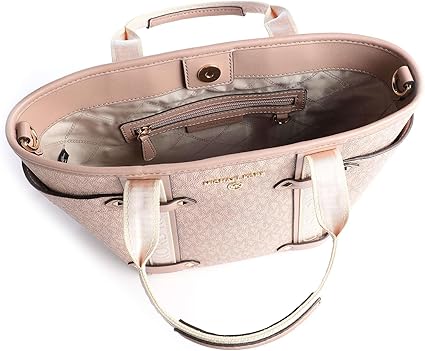 MICHAEL KORS Serene Blush Elegant Signature Tote Bag