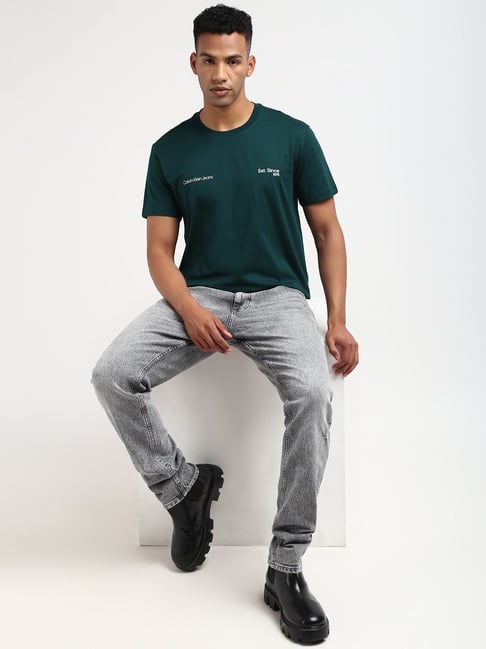 CALVIN KLEIN JEANS Enchanted Emerald Relaxed Fit Short Sleeve Graphic Tee