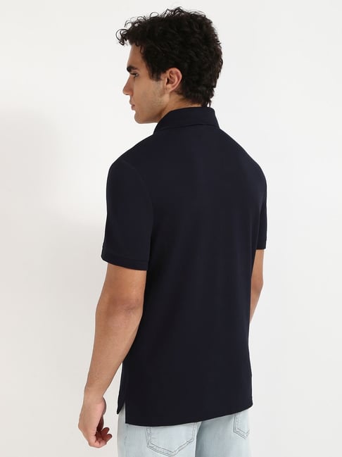 TOMMY HILFIGER Midnight Ocean Classic Fit Stripe Logo Polo