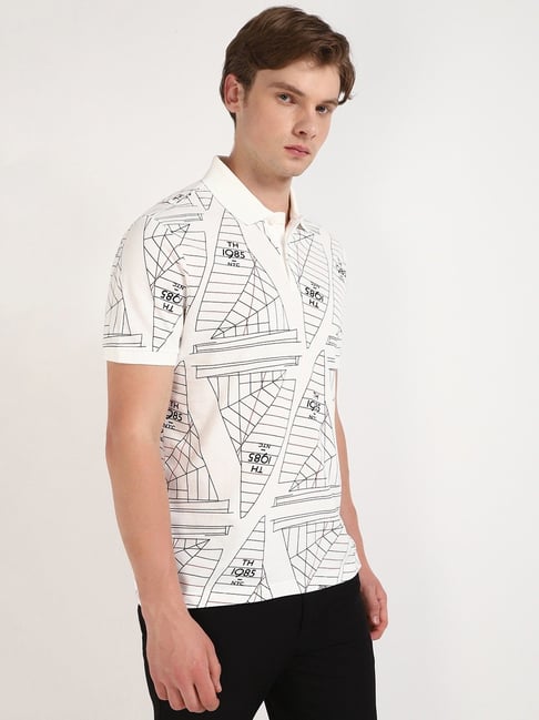 TOMMY HILFIGER Nautical White Slim Fit Short Sleeve Polo Shirt