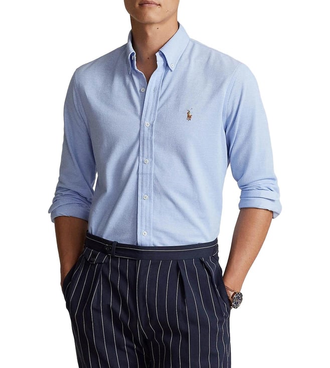 Polo Ralph Lauren Classic Cotton Button-Down Shirt in Serene Sky